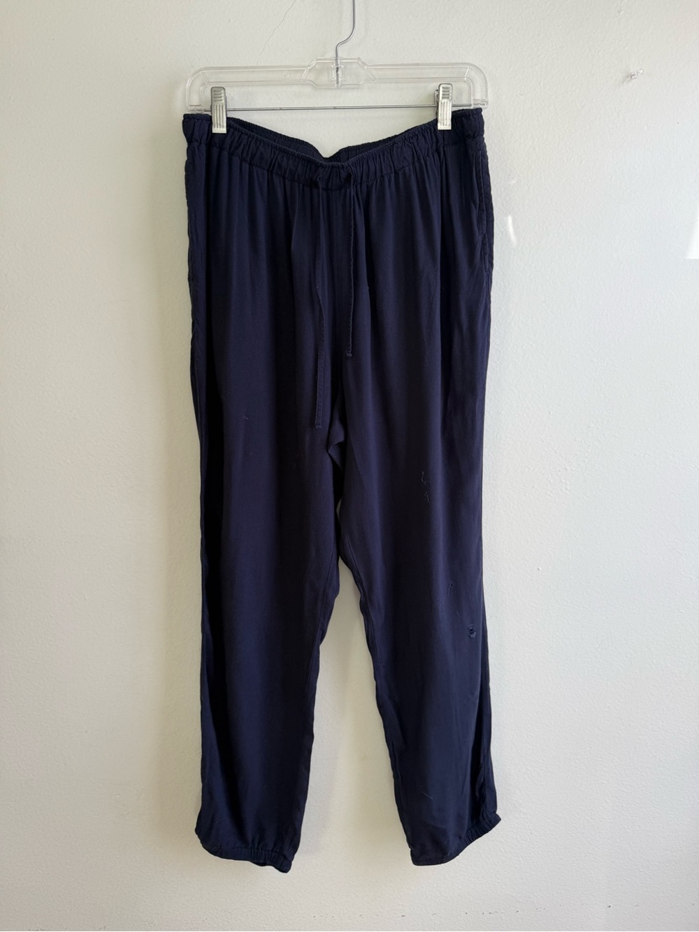 Uniqlo Navy 100% Rayon Lounge Jogger Pants Size M